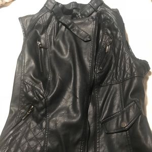 Chelsea&Violet “leather” vest (tag for material)